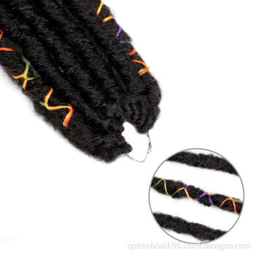 Crochet Hair Dreadlocks Faux Locs Braiding Hair Extensions Synthetic Dreadlock Jumbo 12-26 inch 12 Strands Crochet Hair